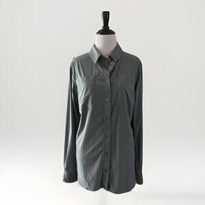 Duluth Trading Lightweight Top Women’s Medium Green Tunic Loose Quick Dry M